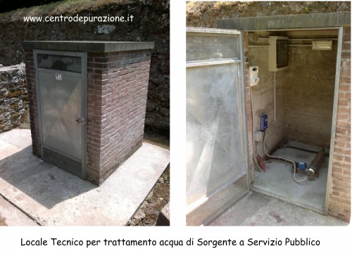 Locale tecnico per trattamento acqua - Centro Depurazione Acque